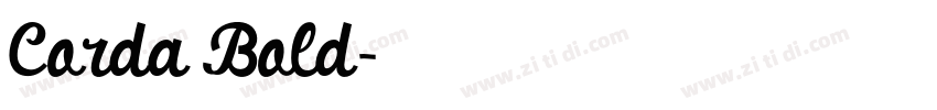 Corda Bold字体转换